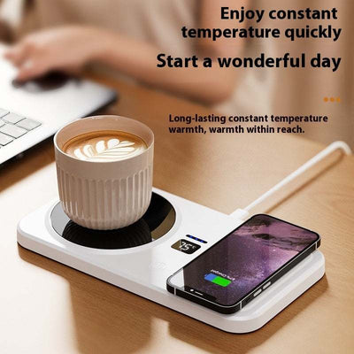 Multifunctional Home Smart Thermal Cup Pad Wireless Charging Heating Base Nexora Store