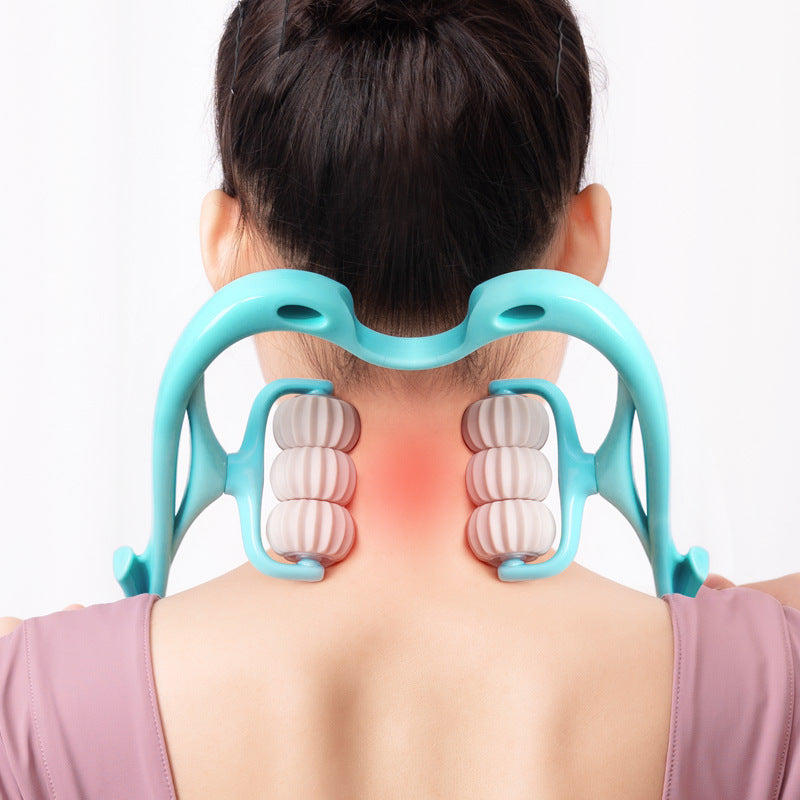 Multifunctionele handmatige nekmassage-apparaat met zes wielen, massage-relief-roller, massage-instrument Nexora Store