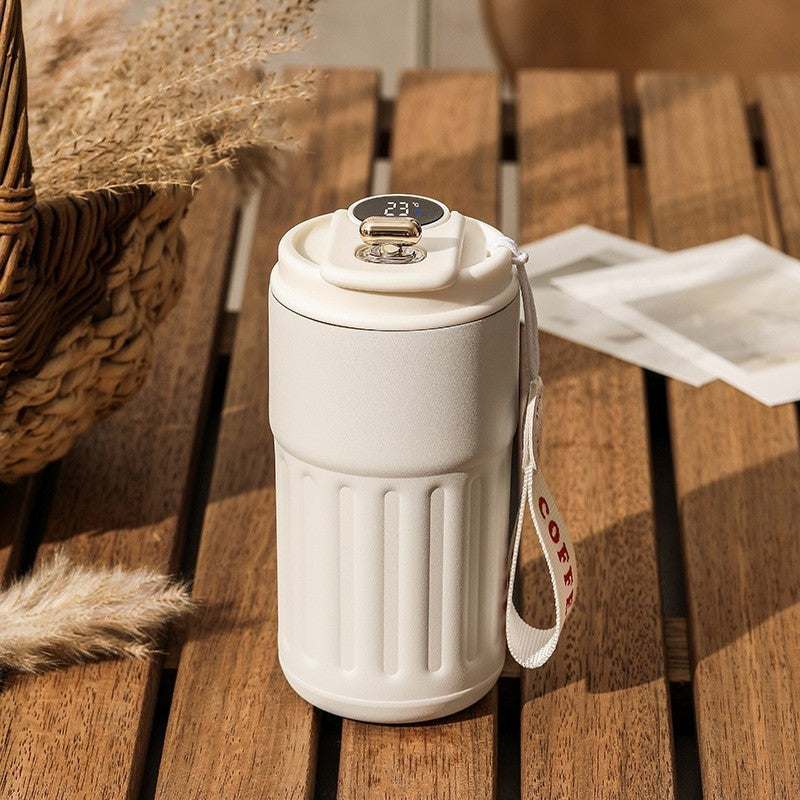 Smart Digital Thermal Bottle Portable Coffee Mug Stainless Steel Water Bottle In-Car Insulated Cup Keep Cold Vacuum Flasks 450ml Nexora Store