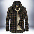 Winterjas Heren Dikke Warme Fleece Jassen Jassen Puur Katoen Geruite Jas Militaire Kleding Ritchy's Shop