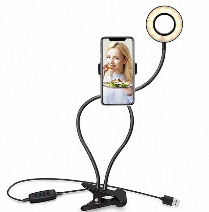 LED Selfie Ring Light for Live Adjustable Makeup Light-8cm Stand Nexora Store
