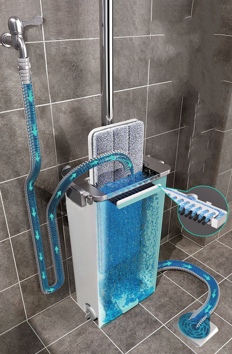 360 graden draaibare schacht, aluminiumlegering, vloerwisser en emmerset, professioneel vloerreinigingssysteem Nexora Store