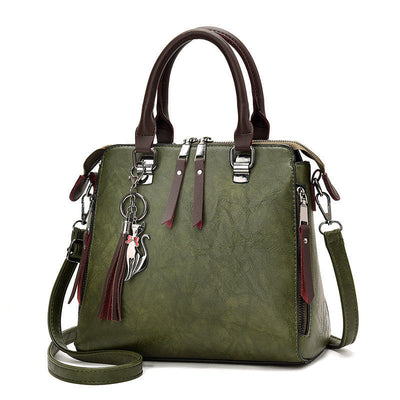 Vintage handtas voor dames, PU-leren tas met kwastjes, modieuze damestas, luxe schoudertas met grote capaciteit Ritchy's Shop