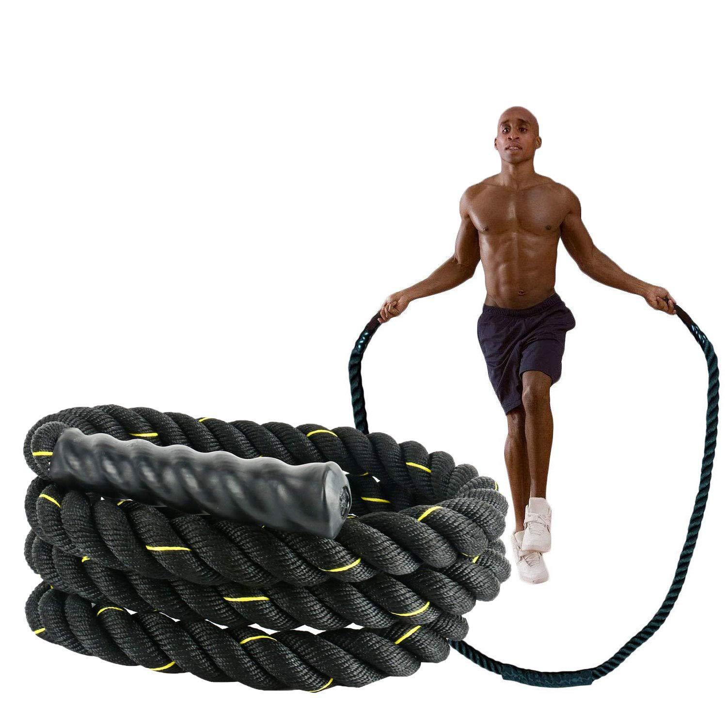 Fitness springtouw, zwaar, krachtig fitness touw, drievoudig springtouw met gewichtsdragende strengen Ritchy's Shop