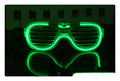 Lichtgevende glazen LED-oplichtende glazen Feestdecoratie Paarse kleur Lichtgevende shutters Glow-in-the-dark-brillen Kinderen Volwassenen Vakantie Accessoires Cadeau Ritchy's Shop