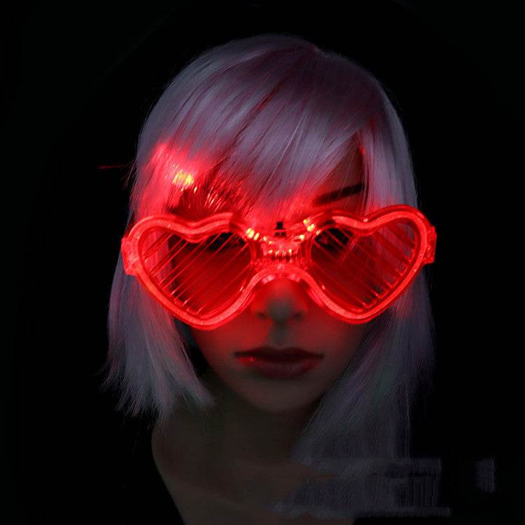 Lichtgevende glazen LED-oplichtende glazen Feestdecoratie Paarse kleur Lichtgevende shutters Glow-in-the-dark-brillen Kinderen Volwassenen Vakantie Accessoires Cadeau Ritchy's Shop