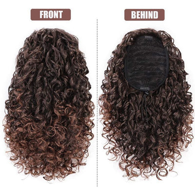 Wig Ponytail Wig Female African Small Curls Nexora Store