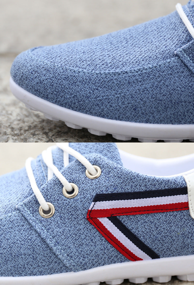 Herenschoenen met zachte zolen van canvas, sport- en vrijetijdsschoenen van Old Beijing, schoenen van erwten Ritchy's Shop