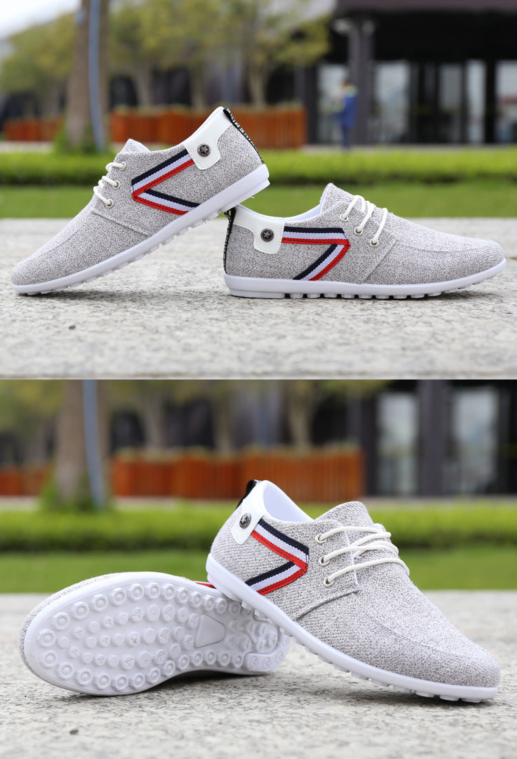 Herenschoenen met zachte zolen van canvas, sport- en vrijetijdsschoenen van Old Beijing, schoenen van erwten Ritchy's Shop