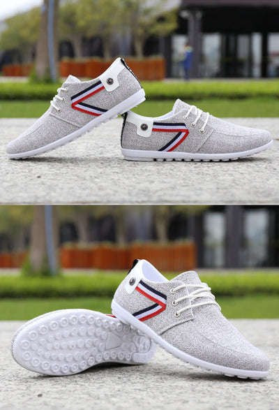 Herenschoenen met zachte zolen van canvas, sport- en vrijetijdsschoenen van Old Beijing, schoenen van erwten Ritchy's Shop