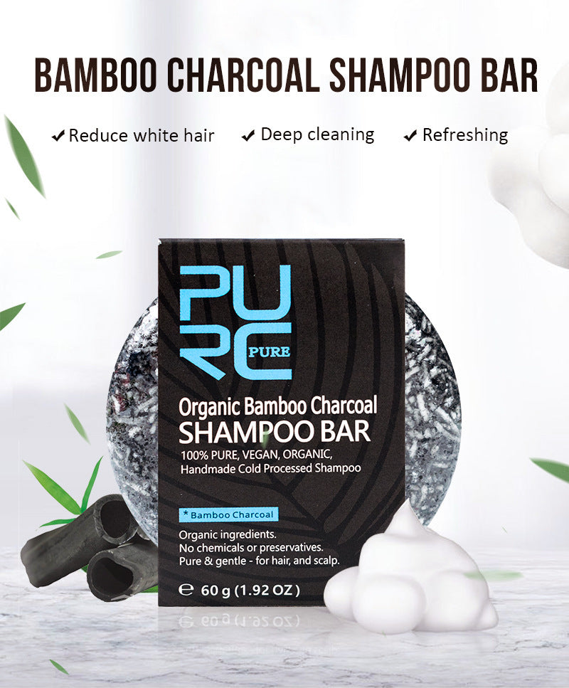 Handgeëxtraheerde zeep, shampoo, bamboe houtskool shampoo, zeep Nexora Store