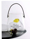 Glazen vaas met bloemenarrangement, gedroogd fruit Nexora Store