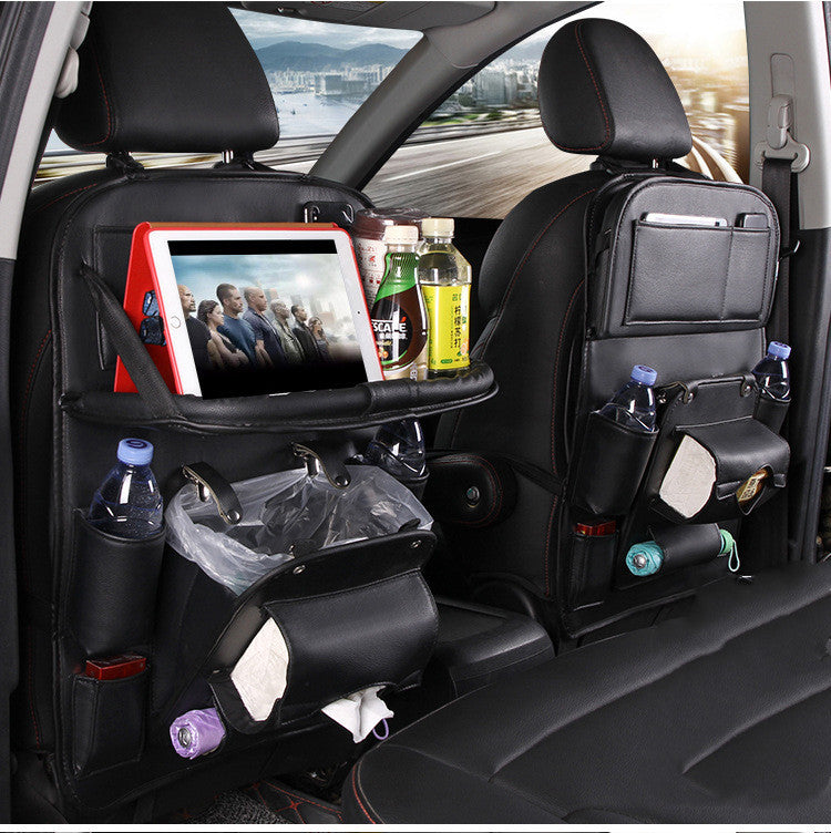 PU leren auto opbergtas Multifunctionele rugleuning opbergtas Waterdichte auto organizer Auto-interieur accessoires Nexora Store