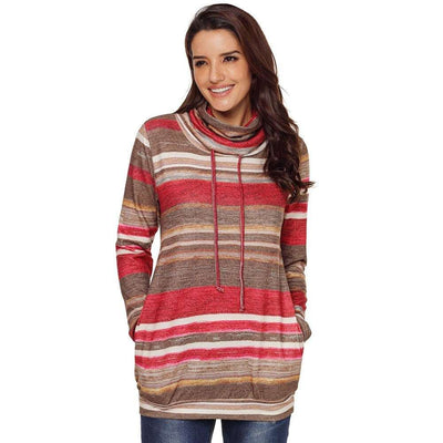 Women's splicing fleece Long sleeve Sweater Nexora Store