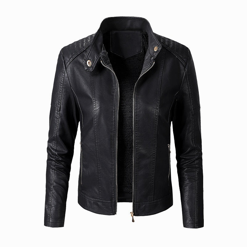 Nieuwe leren jassen voor dames, plus fluwelen jassen, modieuze PU leren jassen voor dames Ritchy's Shop