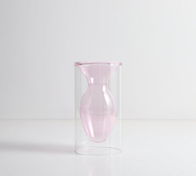 Woonaccessoires Nordic Ins Kleurrijke glazen transparante vaas Woonkamer Eettafel Gedroogde bloemen Hydrocultuur vazen Ritchy's Shop
