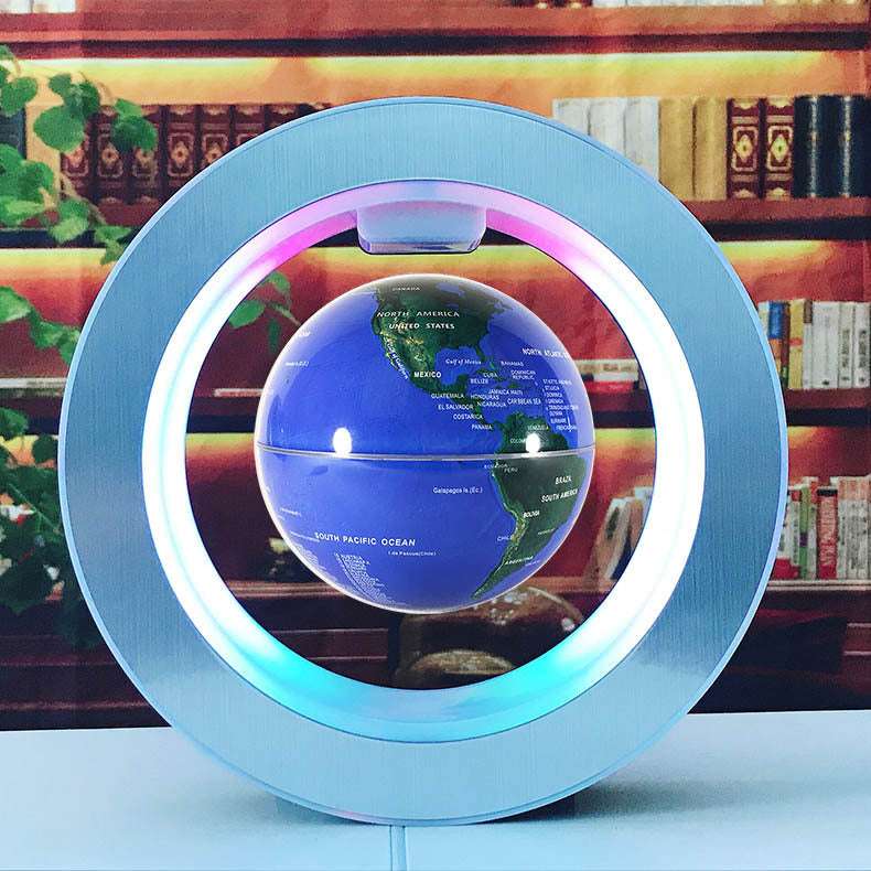 Ronde LED wereldkaart zwevende bol magnetische levitatielamp anti-zwaartekracht magie Nexora Store