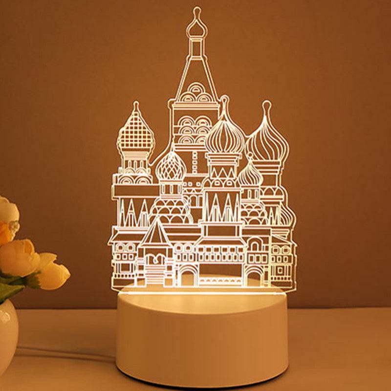3D-lamp van acryl, USB-lednachtlampje, neonreclamelamp, kerstdecoratie voor kamerdecoratie, Valentijnsdagcadeaus Nexora Store