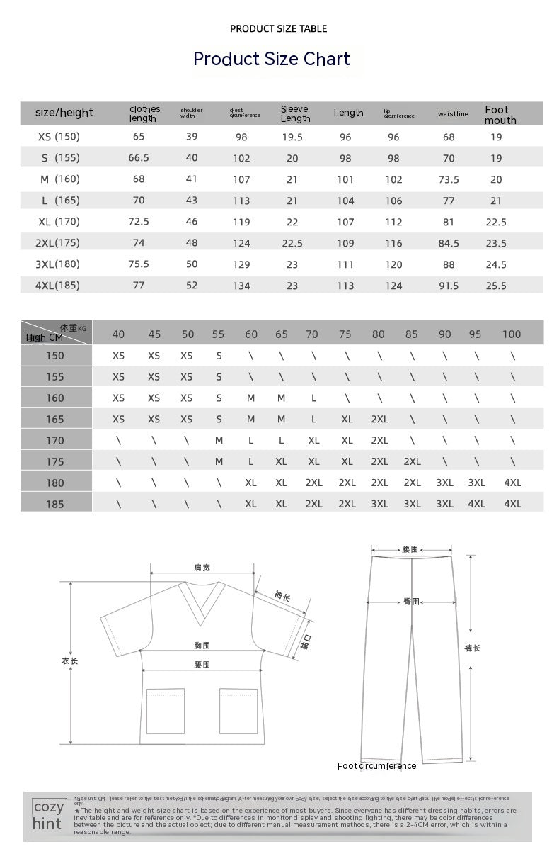 Chirurgische jas, wegwerp beschermende kleding voor huisdieren, ziekenhuiskleding, verpleegsteruniform van polyester en katoen Nexora Store