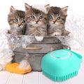 Hondenshampoo, massageborstel, kattenmassagekam, verzorgingsscrubber, doucheborstel voor het baden van kort haar, zachte siliconenborstels Ritchy's Shop