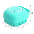 Hondenshampoo, massageborstel, kattenmassagekam, verzorgingsscrubber, doucheborstel voor het baden van kort haar, zachte siliconenborstels Ritchy's Shop