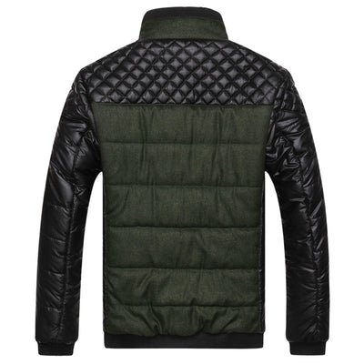 Herenkleding van katoen, Koreaanse versie van de effen stiksels, katoenen herenkraag voor mannen van middelbare leeftijd, zelfontplooiingskraag Nexora Store