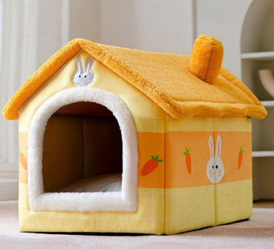 Opvouwbaar hondenhuis, kattenbed, wintervilla, slaapkennel, verwijderbaar nest, warme, afgesloten grot, bank, huisdierbenodigdheden Nexora Store