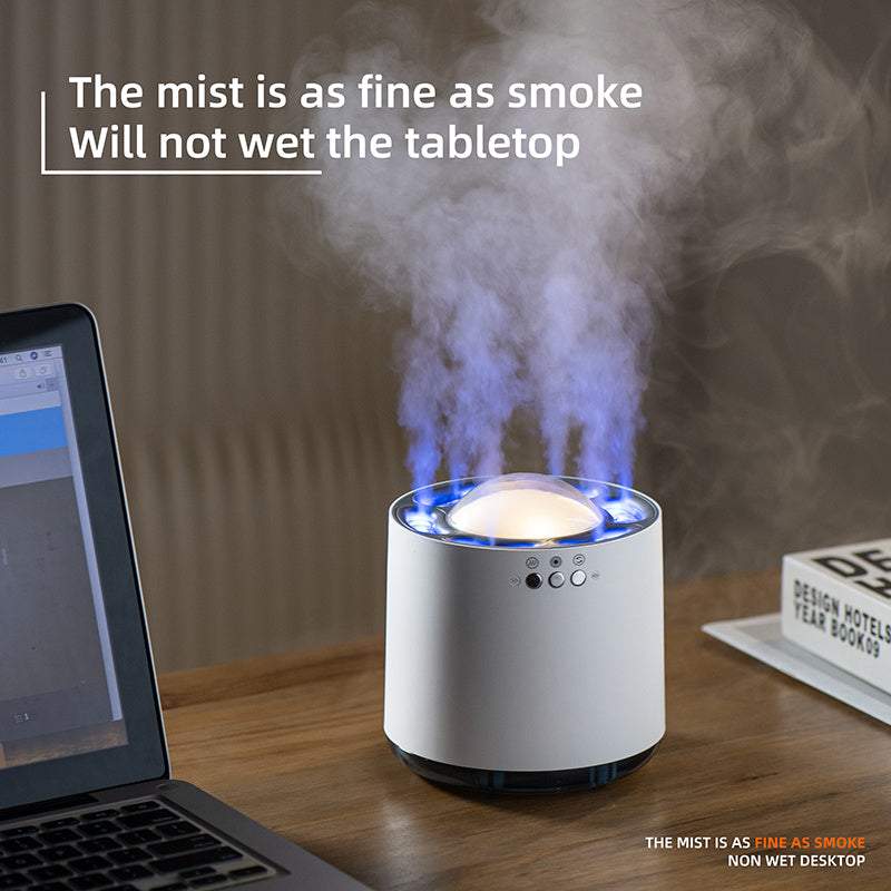 Groothandel Spraakgestuurde Kleurrijke Led Lamp Luchtbevochtiger 800ml USB Koele Mist Ultrasone Smart Home H20 H2O Dynamische Luchtbevochtiger Nexora Store