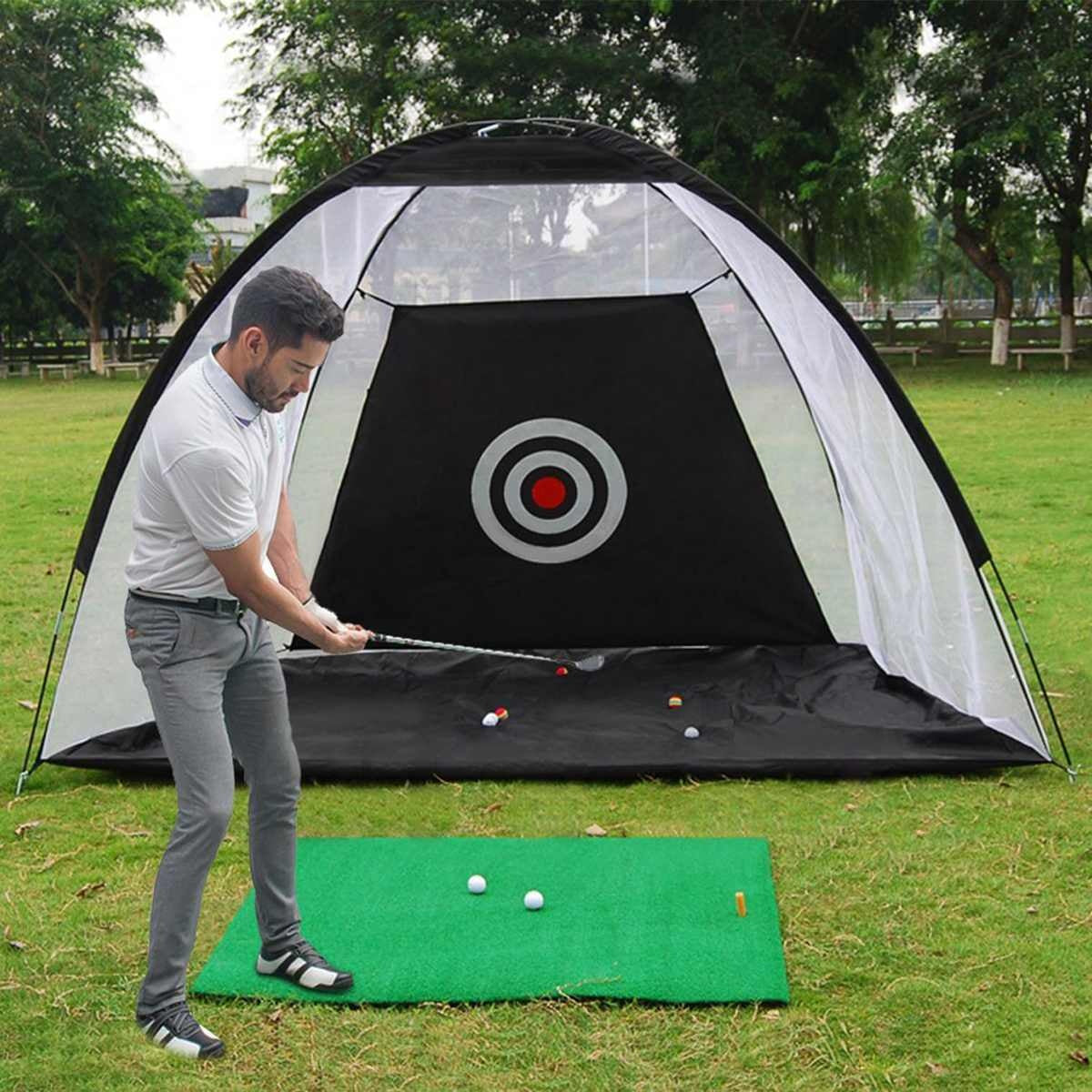 Golf oefennet tent Golf slagkooi tuin grasland oefentent golf trainingsuitrusting gaas buiten Ritchy's Shop