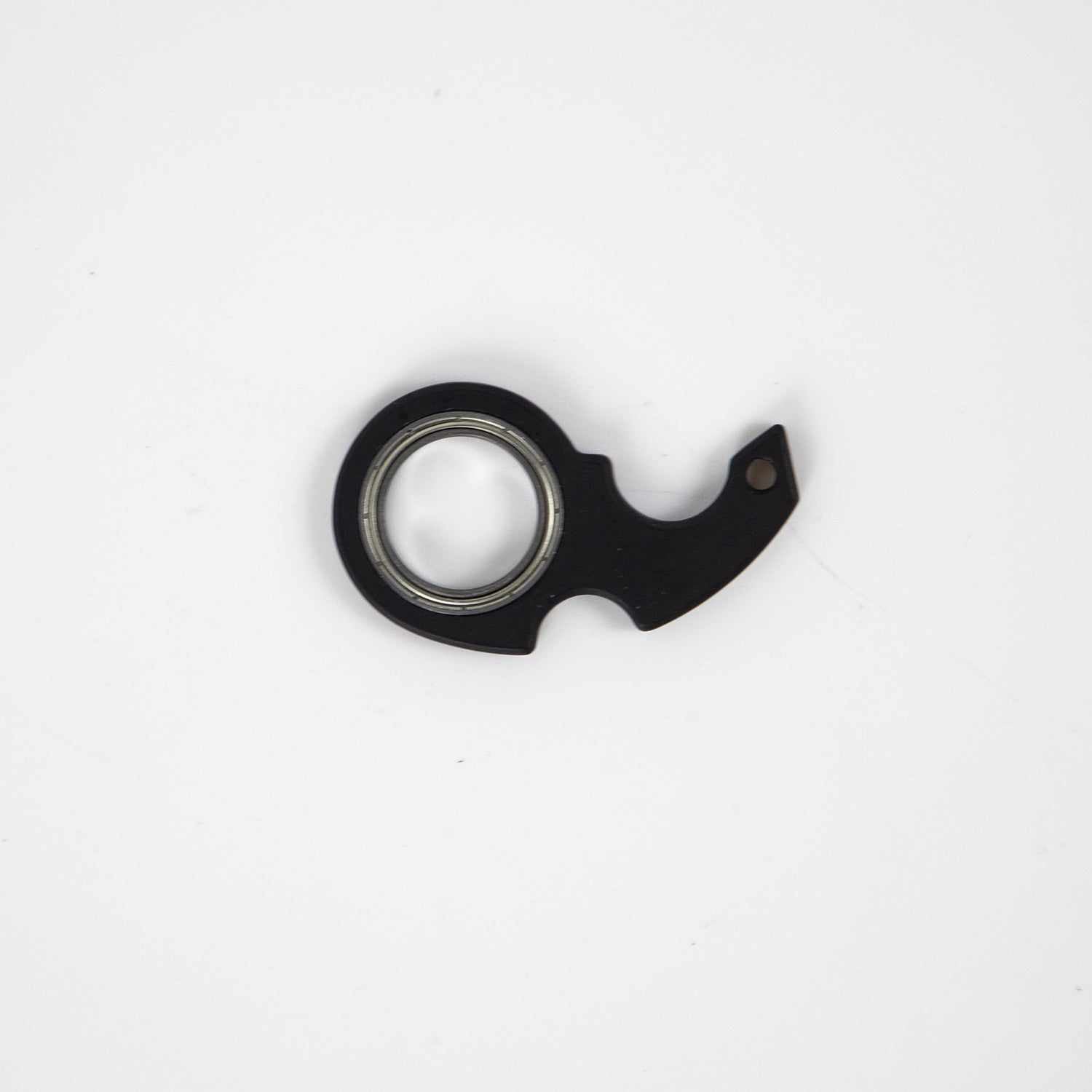 Zwarte fidget spinner speelgoed sleutelhanger van kunststof en zinklegering voor ontspanning en concentratie