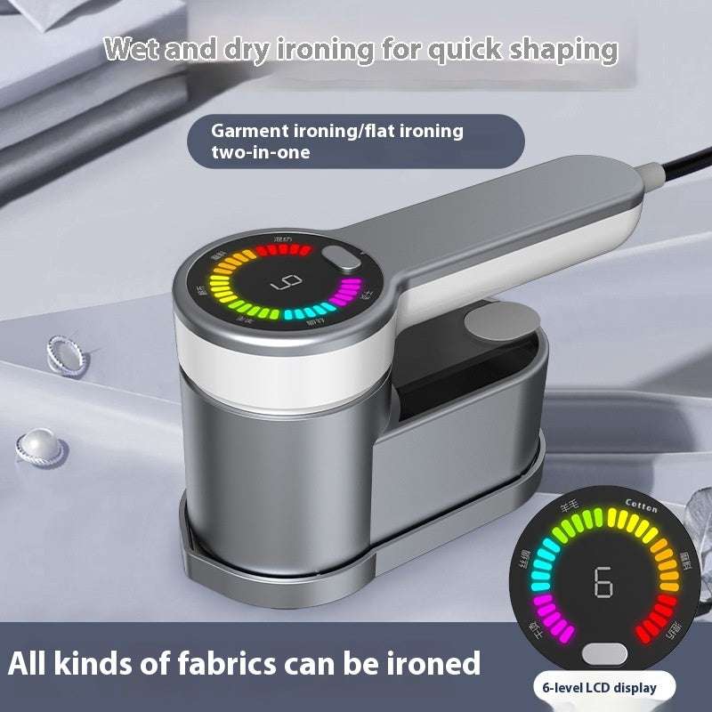 Handheld stoomstrijkmachine met roterende handgreep en LCD voor nat en droog dubbel gebruik