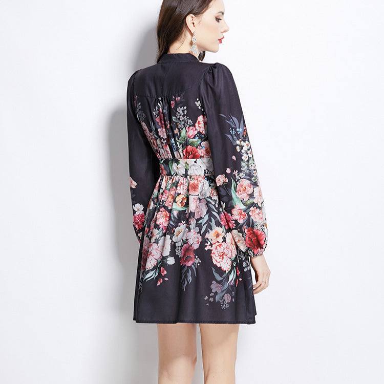 Franse Retro Mode Jurk Vrouwen Nexora Store