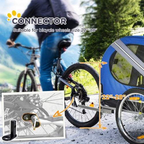 Aosom Hondenfietskar Huisdierenkar Fietskar Bagagedrager Bevestiging Voor Reizen Met 3 Ingangen Grote Wielen Voor Off-Road & Gaasscherm Ritchy's Shop