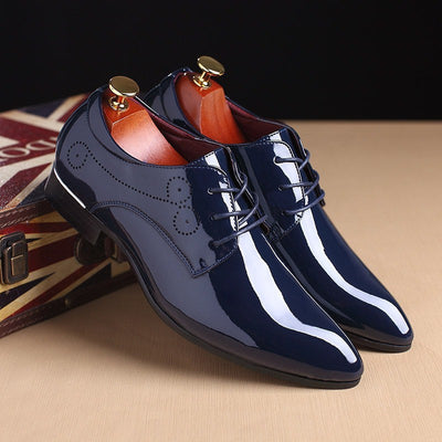Heren leren schoenen Heren zakelijke casual kledingschoenen Zakelijke casual leren schoenen Instappers Zwarte rijschoen voor heren Ritchy's Shop