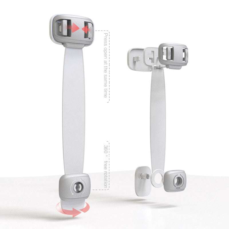 Veiligheidsslot voor baby's, anti-clip handdeur, kastsloten voor koelkast, ladekast, veilig slot voor kinderen, geen gereedschap of boren, kindveilige kastbeveiliging, ladedeursloten voor kastdeuren Ritchy's Shop