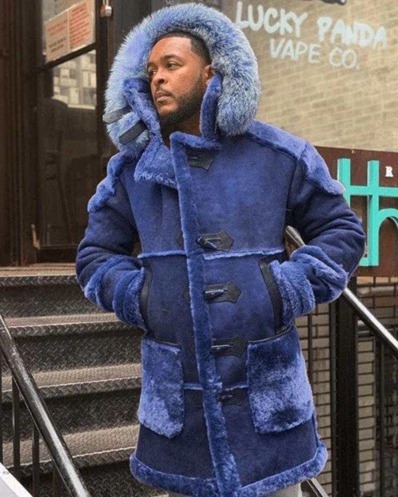 Heren fluwelen hoornen knoopjas Nexora Store