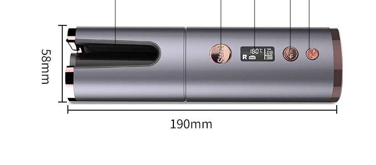 Draadloze oplaadbare krultang, elektrische haarkrultang, volledig automatische roterende draagbare kapper Nexora Store