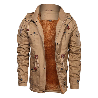 Mountainskin Heren Winter Fleece Jassen Warme Capuchonjas Thermische Dikke Buitenkleding Heren Militaire Jas Heren Merkkleding Ritchy's Shop