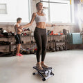 Fitness Step Machine, Mini Step Machine met weerstandsband, Fitnessapparaat voor thuis met een draagvermogen van 150 kg, Hydraulische Fitness Step Machine met LCD-scherm Ritchy's Shop
