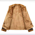 Heren herfst- en winterjas met fleecevoering en dikke bontkraag Ritchy's Shop