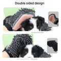 2-in-1 verzorgingshandschoen voor huisdieren, elegante hondenverzorgingstool voor borstelen, masseren en drogen, verzorgingsset voor honden en katten, 2-zijdige badborstel, reinigings- en massagehandschoen Ritchy's Shop
