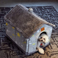 Opvouwbaar hondenhuis, kattenbed, wintervilla, slaapkennel, verwijderbaar nest, warme, afgesloten grot, bank, huisdierbenodigdheden Nexora Store