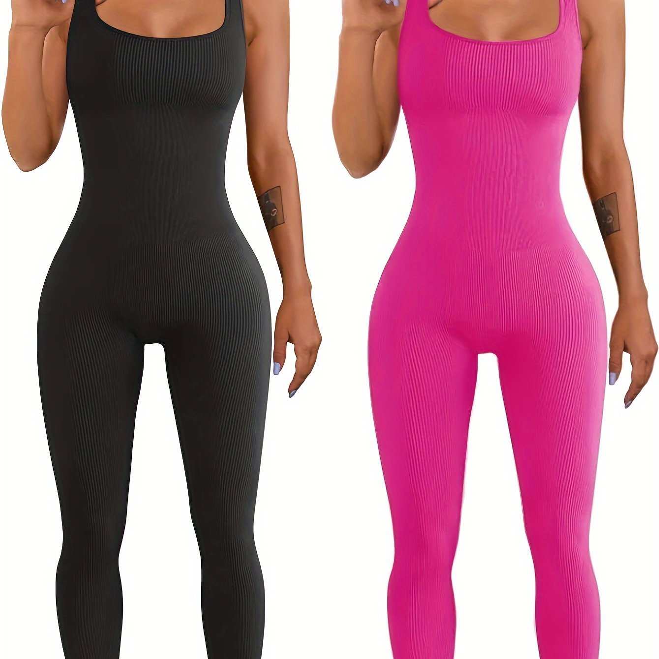 Dames tanktop met jarretels in zwart en roze spandex strak aansluitend model