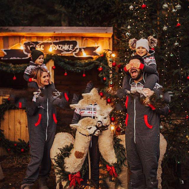 Ouder-kind thuiskleding pyjama uit één stuk Nexora Store