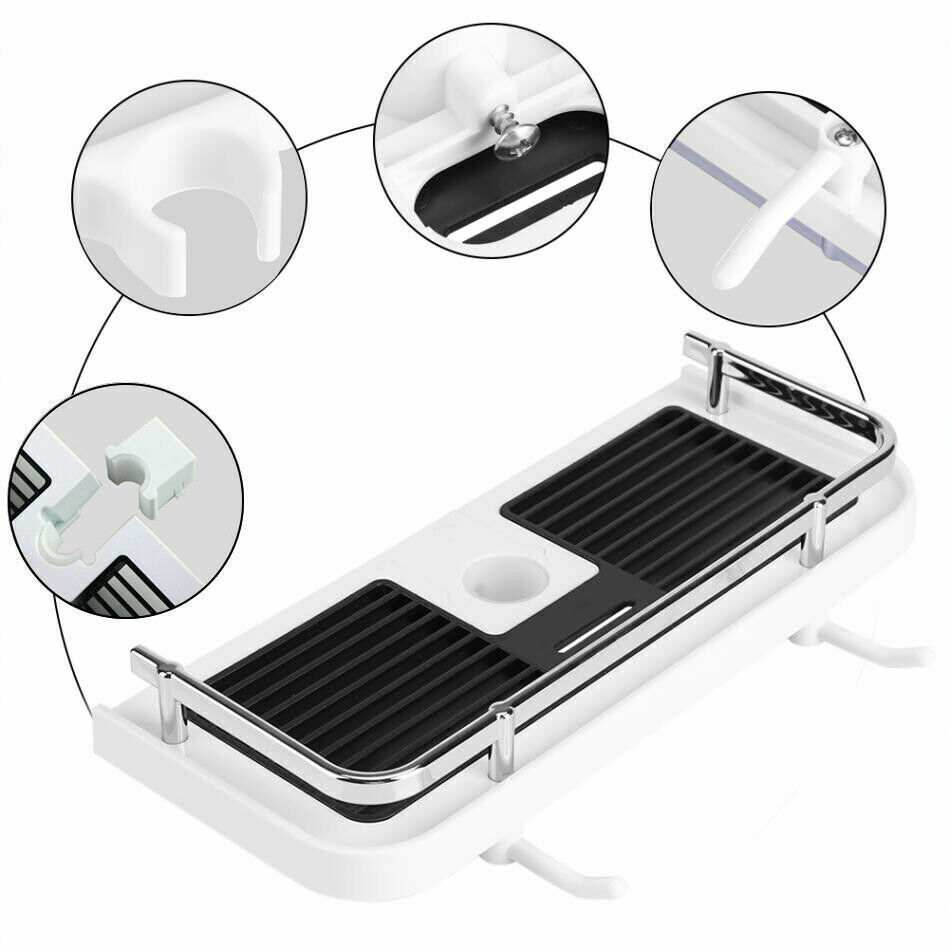 Doucheplank zonder boren Badkamer Douche Caddy Rek Opbergorganizer UK Ritchy's Shop