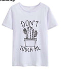 Raak me niet aan Cactus T-shirt Dames Casual Zomershirts Nexora Store
