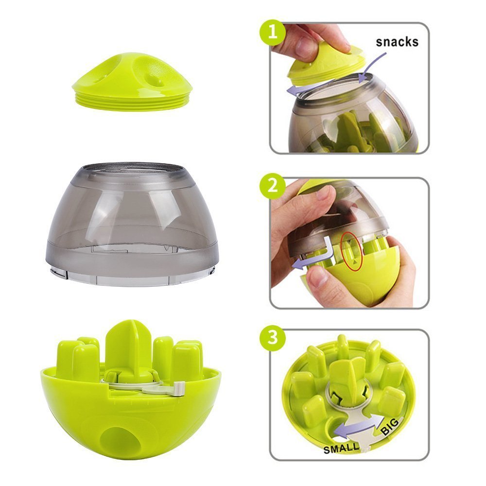 Hondenvoerballen Tumbler Huisdier Puppy Voederbak Dispenser Kom Speelgoed Lekvoer Interactieve Huisdier Tumbler Voederbak Voedsel Automatische Dispenser Kom Interactieve Ballen Ritchy's Shop