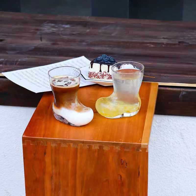 Glazen laarzen Bierglas Melk Koffie Kristal Schoenen Koude drankbeker Nexora Store
