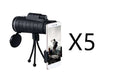 Compatibel met Apple, monoculaire telescoop, zoomscoop met kompas, telefoonclip en statief Nexora Store