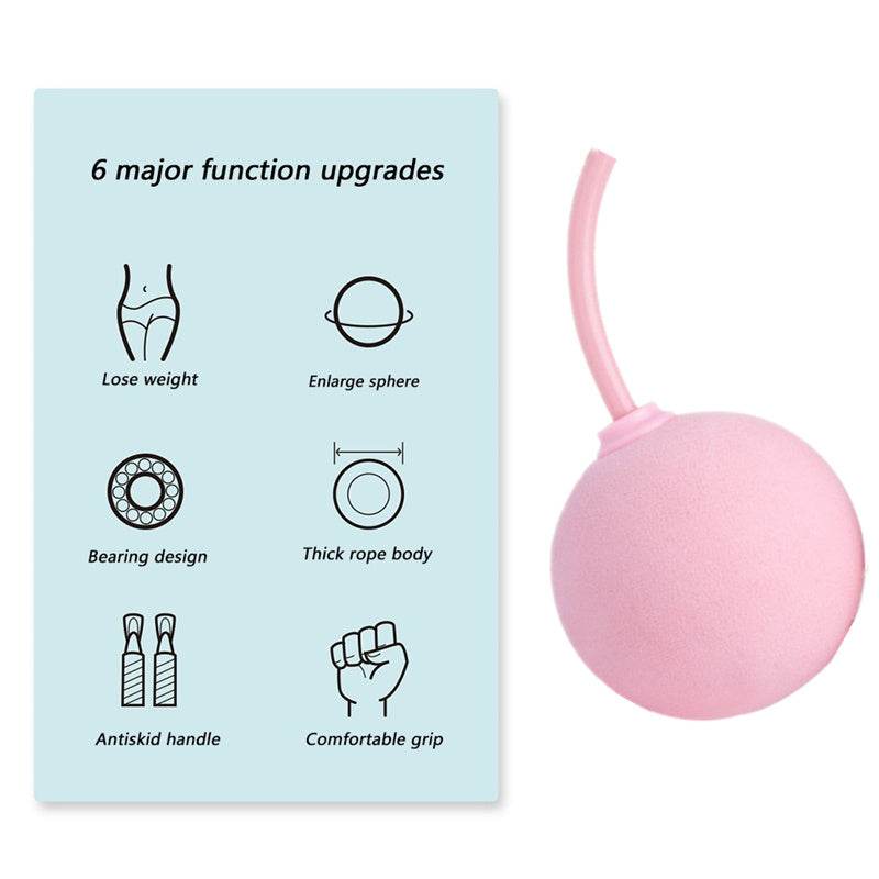 Trainingsspringtouwset Fitnessspringtouwen en siliconen handvatten voor dames, heren en kinderen met snelheid, draadloze bal, verstelbaar, anti-klit PVC-staaldraadtouw voor fitness, crossfit, binnen- en buitentraining Ritchy's Shop